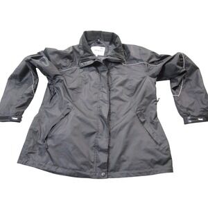 Viking Motorcycle Jacket Mens Large Outdoor Vent Waterproof Black Full Zip